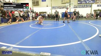 140 lbs Quarterfinal - Andrew Alvarez, Alvarez vs Gabe Mattox, Salina Wrestling Club