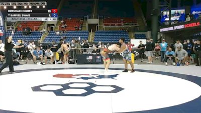 215 lbs Cons. Sub-rd Of 16 - Brendan Hughes, Washington vs Samuel Swais, Illinois
