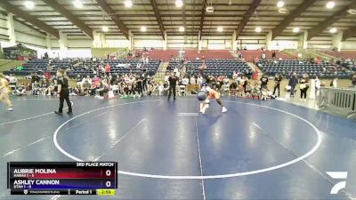 130 lbs Placement (4 Team) - Aubrie Molina, Hawaii 1 vs Ashley Cannon, Utah 1