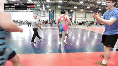 285 lbs Rr Rnd 1 - Brian Cumba, Ragin Raisins Catawba HS vs Jack Brown, Brady Strong