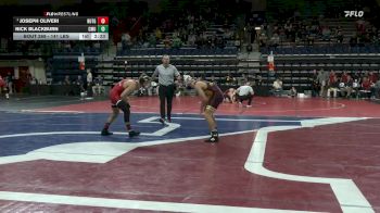 141 lbs Semifinal - Joseph Oliveri, Rutgers vs Nick Blackburn, Central Michigan