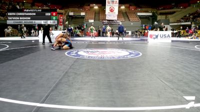 Junior Boys - 157 lbs Champ. Round 3 - Tayvion Bighom vs Keith Christianson, Ukiah High School Wrestling