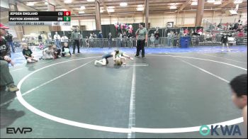 55 lbs Round Of 16 - Jepsen England, Comanche Takedown Club vs Payton Johnson, Spring Klien