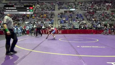 106 lbs Quarterfinal - Ari Schrock, Maconaquah vs Ramon Sierra, Garrett High School