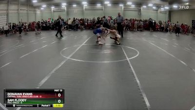 98 lbs Round 1 (8 Team) - Donavan Evans, Central York Wrestling Club vs Sam Floody, Full Circle