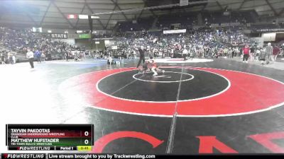 71 lbs Cons. Semi - Matthew Hufstader, Tri-Town Bullyz Wrestling vs Tayvin Pakootas, Okanogan Underground Wrestling Club