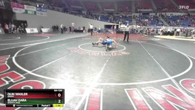 6A-120 lbs Champ. Round 1 - Elijah Dara, Grants Pass vs Olin Waxler, Grant