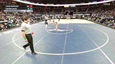 II-144 lbs 1st Place Match - Gavin Mangano, Shoreham Wading River vs Ashten Haley, Cobleskill/Richmondville Hs