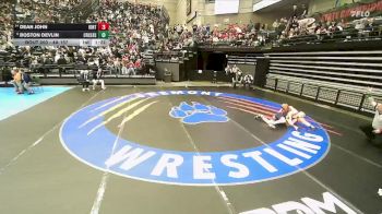 4A 157 lbs Cons. Round 1 - Dean John, Uintah vs Boston Devlin, Crimson Cliffs High