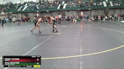 174 lbs Cons. Round 3 - Ryan Boucher, Michigan State vs Kenny Snyder, Findlay