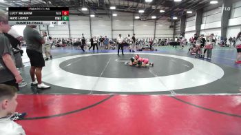 56 lbs Quarterfinal - Lucy Milgrim, PA Revival - EL vs Nico Lopez, POWA - EL