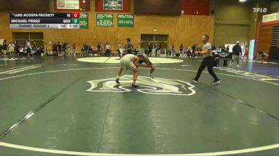 141 lbs Champ. Round 1 - Michael Perez, Moorpark College vs Luis Acosta-Tackett, Bakersfield College