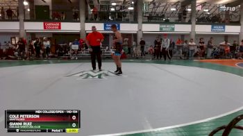 140-154 lbs Round 3 - Cole Peterson, Unattached vs Gianni Ruiz, Chicago Wrestling Club