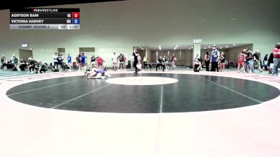 105 lbs Champ. Round 3 - Addyson Bain, OK vs Victoria Harvey, MO