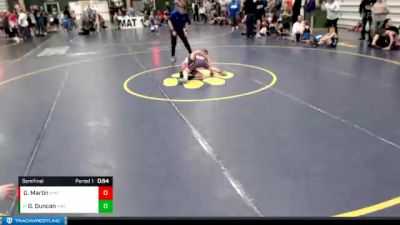 58-63 lbs Semifinal - Oliver Duncan, Crofton-Bloomfield vs Dredyn Martin, GI Grapplers