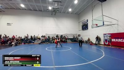 96-102 lbs Round 3 - Brecken Heisey, Dean Morgan vs Jack Benardis, Centennial Middle School