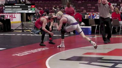 107 lbs Consi 1 - Michael Johnson, West Allegheny vs Andrew Alexander, Mifflin County