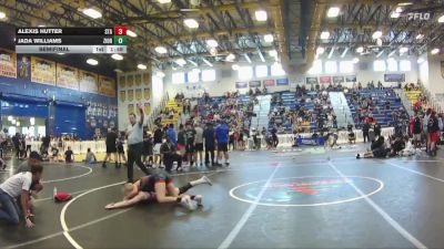 130 lbs Semifinal - Jada Williams, Mayhem Wrestling Club vs Alexis Hutter, Braden River High School