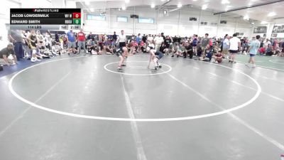 114 lbs Quarterfinal - Jacob Lowdermilk, WV Wild-HS vs Edward Smith, Rogue Wrestling Club-HS