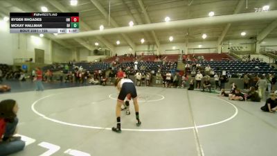 125 lbs Cons. Semi - Ryder Rhoades, Uintah Wrestling vs McKay Hallman, Northside Wrestling Club