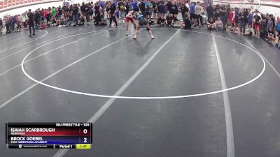 100 lbs Cons. Round 1 - Isaiah Scarbrough, Nebraska vs Brock Goebel, MWC Wrestling Academy