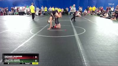 120 lbs Round 2 (8 Team) - Coleton Adams, Neighborhood Wrestling vs Zachary Shawver, Dayton Bandits