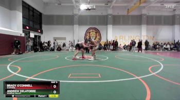 215 lbs Quarterfinal - Andrew DeLaTorre, Moreno Valley vs Brady O`Connell, Elsinore