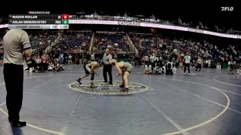 4A 144 lbs Champ. Round 1 - Mason Hollar, South Caldwell High School vs Aslan Demurchiyev, Porter Ridge High School