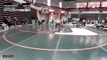 235 lbs Consi Of 4 - Melania Nenaikita, Mcloud HS Girls vs Karissa Jones, Perry Girls Wrestling Club