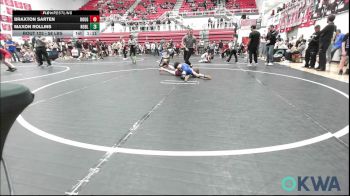 58 lbs Rr Rnd 2 - Braxton Sarten, Rough Riders vs Maxon Rollins, Noble Takedown Club