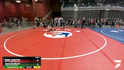 92 lbs Cons. Round 2 - Traylen Bruce, Pinedale Pummelers vs Eddie Yurkovic, Casper Wrestling Club