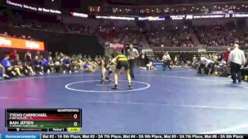 132 lbs Quarterfinal - Bain Jepsen, 3-Waukee Northwest vs Tycho Carmichael, 6-Bettendorf