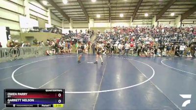 98 lbs Quarterfinal - Owen Parry, WY vs Garrett Nelson, UT