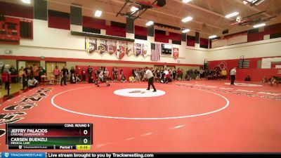 150 lbs Cons. Round 5 - Jeffry Palacios, Cascade Leavenworth vs Carsen Buenzli, Medical Lake