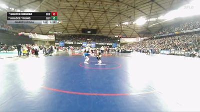 Girls 2A 110 lbs Quarterfinal - Khloee Young, Eatonville (Girls) vs Grayce Mendez, Othello (Girls)