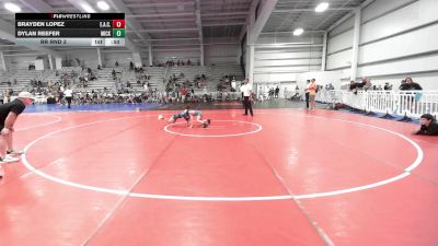70 lbs Rr Rnd 3 - Brayden Lopez, Elite Athletic Club Gold vs Dylan Reefer, Micky's Minions White