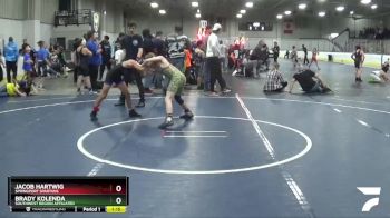 85 lbs 3rd Place Match - Brady Kolenda, Southwest Region Affiliated vs Jacob Hartwig, Springport Spartans