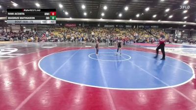75 lbs Cons. Round 3 - Ivan Acosta, Dakota Rattlers Wrestling Club vs Magnus Mathiason, Siouxland Wrestling Academy