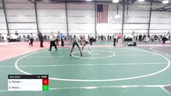 106 lbs Consi Of 32 #2 - Kaiden Powell, KS vs Damarcus Powe, AL