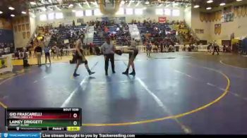 155 lbs Champ. Round 1 - GIO FRASCARELLI, Cypress Creek H S vs Lainey Driggett, Merritt Island