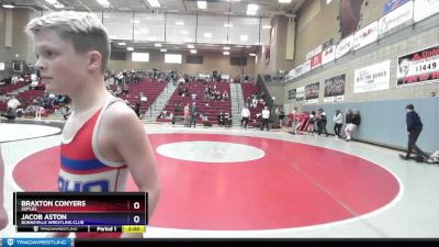 77 lbs Round 1 - Braxton Conyers, Suples vs Jacob Aston, Bonneville Wrestling Club