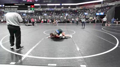 122.8-133.8 lbs Round Of 16 - Aaliah Guebara, Maize vs Evelyn Becher, Lincoln High
