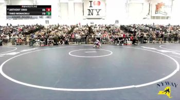 61 lbs Champ. Round 2 - Anthony Orio, Club Not Listed vs Theo Monacelli, Falconer Youth Wrestling