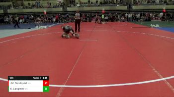 160 lbs Semifinal - Max Sundquist, Kingsford vs Kaden Langrehr, West Salem-Bangor