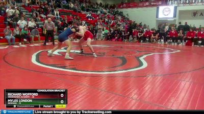 215 lbs 2nd Wrestleback (8 Team) - Richard Wofford, Woodward Academy vs Myles London, Newnan