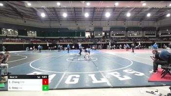 126 lbs Round Of 64 - Eddie Zhang, Saint Sebastian's vs Spencer Reep, Lakeway Christian Academy