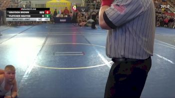 Round 3 - Grayson Brown, Western Brown Youth Wrestling vs Fletcher Nguyen, Parkersburg Cougars