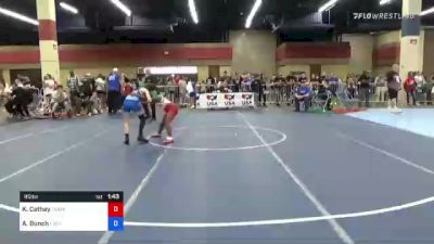 95 lbs Consi Of 8 #2 - KiMorah Cathey, Team Tulsa Wrestling Club vs ...