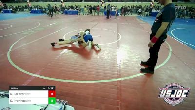 92 lbs Quarterfinal - Rooney LaFever, Standfast vs Cash Province, Oklahoma Wrestling Academy