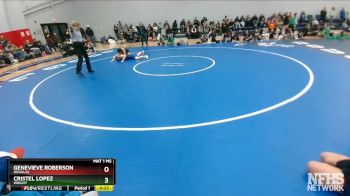 145 lbs Cons. Round 4 - Genevieve Roberson, Douglas vs Cristel Lopez, Wright